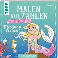 Produktbild: Malen nach Zahlen Glitzer-Malbuch Meerjungfrauen