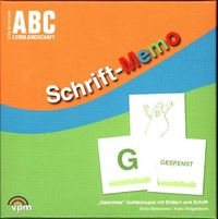 Produktbild: Schrift-Memo. Ein Aufdeckspiel mit Bild und Schrift