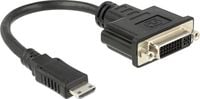 Bild vom Artikel Delock 65564 HDMI / DVI Adapter [1x HDMI-Stecker C Mini - 1x DVI-Buchse 24+5pol.] Schwarz  20.00 cm vom Autor 