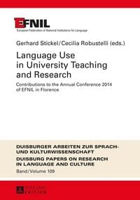 Produktbild: Language Use in University Teaching and Research