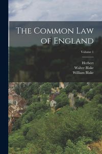 Produktbild: The Common Law of England; Volume 1