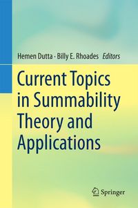 Produktbild: Current Topics in Summability Theory and Applications