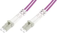 Produktbild: Digitus DK-2533-02-4 Glasfaser LWL Anschlusskabel 2.00 m Violett [1x LC-Stecker - 1x LC-Stecker] 50/125 &micro; Multimode OM4