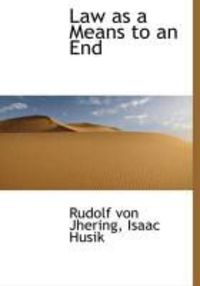 Produktbild: Law as a Means to an End
