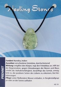 Produktbild: Prehnit Healing Stones Maxicard