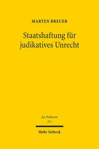 Produktbild: Staatshaftung für judikatives Unrecht