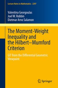 Produktbild: The Moment-Weight Inequality and the Hilbert&ndash;Mumford Criterion
