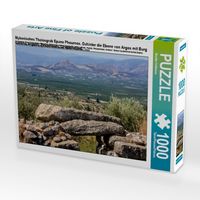 Produktbild: CALVENDO Puzzle Mykenisches Tholosgrab Epano Phournos. Dahinter die Ebene von Argos mit Burg Larissa, Argolis, Peloponnes, Griechenland 1000 Teile Puzzle quer | 1000 Teile Lege-Gr&ouml;&szlig;e 64 &times; 48 cm Foto-Puzzle f&uuml;r gl&uuml;ckliche Stunden