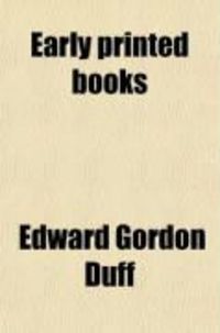 Produktbild: Early Printed Books