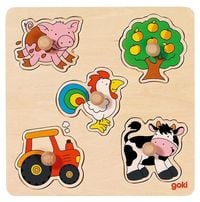 Produktbild: Steckpuzzle Auf dem Land (Holzpuzzle)