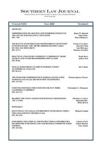 Produktbild: Southern Law Journal Vol. 32