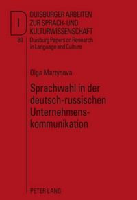 Produktbild: Sprachwahl in der deutsch-russischen Unternehmenskommunikation