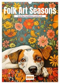 Produktbild: Folk Art Seasons (Wandkalender 2026 DIN A3 hoch), CALVENDO Monatskalender