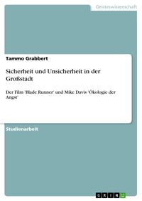 Produktbild: Sicherheit und Unsicherheit in der Gro&szlig;stadt