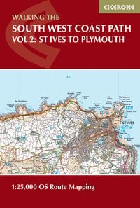 Produktbild: South West Coast Path Map Booklet - Vol 2: St Ives to Plymouth