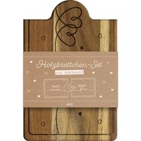 Produktbild: Holzbrett-Set Motiv "Mr"