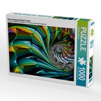 Produktbild: CALVENDO Puzzle Green Enigmatic Shell Fractal | 1000 Teile Lege-Gr&ouml;&szlig;e 64x48cm Foto-Puzzle f&uuml;r gl&uuml;ckliche Stunden