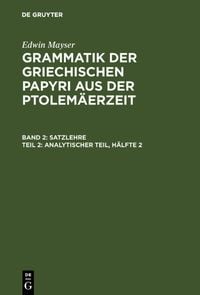 Produktbild: Analytischer Teil, H&auml;lfte 2