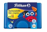 Produktbild: Pelikan Kunststoff-Etui mit 8 Wachsmalstiften und Schaber