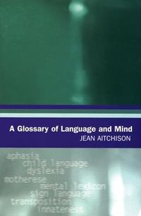Produktbild: A Glossary of Language and Mind