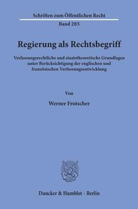 Produktbild: Regierung als Rechtsbegriff.