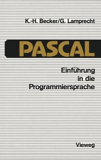 Produktbild: Einf&uuml;hrung in die Programmiersprache PASCAL