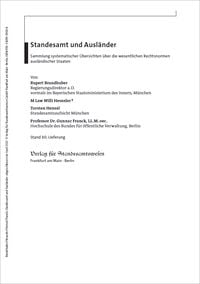 Produktbild: Standesamt und Ausl&auml;nder