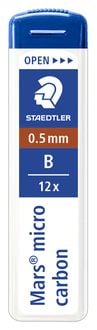 Produktbild: STAEDTLER Feinmine Mars&reg; micro carbon 250 0,5mm B, 12er Set