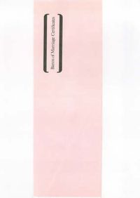 Produktbild: Banns of Marriage Certificate Book Mb6