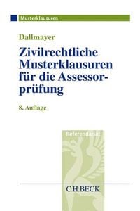 Produktbild: Zivilrechtliche Musterklausuren f&uuml;r die Assessorpr&uuml;fung