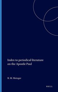 Produktbild: Index to Periodical Literature on the Apostle Paul