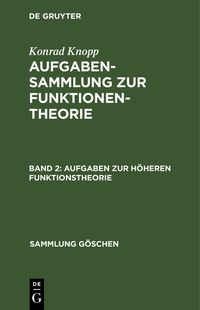Produktbild: Aufgaben zur h&ouml;heren Funktionstheorie