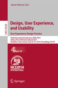 Produktbild: Design, User Experience, and Usability: User Experience Design Practice