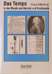 Produktbild: Das Tempo in der Musik des Hoch- und Sp&auml;tbarock