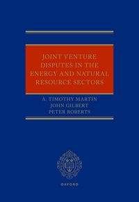 Produktbild: Joint Venture Disputes in the Energy and Natural Resource Sectors