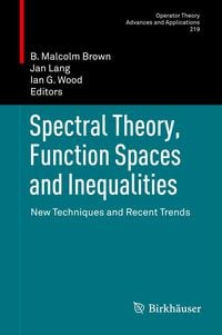 Produktbild: Spectral Theory, Function Spaces and Inequalities