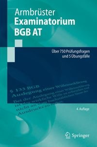 Bild vom Artikel Examinatorium BGB AT vom Autor Christian Armbrüster