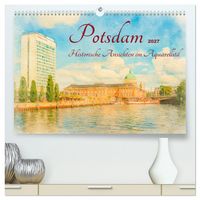 Produktbild: Potsdam &ndash; Historische Ansichten im Aquarellstil (hochwertiger Premium Wandkalender 2027 DIN A2 quer), Kunstdruck in Hochglanz