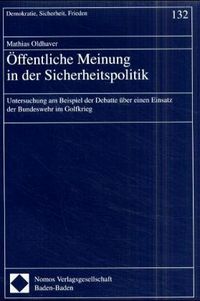 Produktbild: &Ouml;ffentliche Meinung in der Sicherheitspolitik