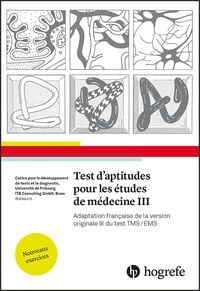 Produktbild: Test d'aptitudes pour les &eacute;tudes de m&eacute;decine III
