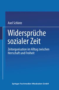 Produktbild: Widerspr&uuml;che sozialer Zeit