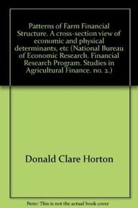 Produktbild: Horton, D: Patterns of Farm Financial Structure