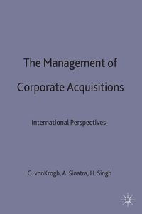Produktbild: The Management of Corporate Acquisitions