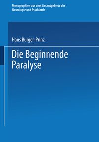 Produktbild: Die Beginnende Paralyse