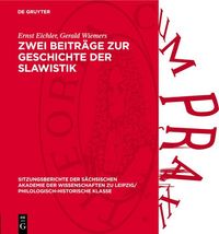 Produktbild: Zwei Beitr&auml;ge zur Geschichte der Slawistik