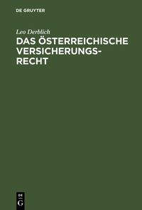 Produktbild: Das &ouml;sterreichische Versicherungsrecht