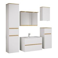 Produktbild: 6 tlg. Badm&ouml;bel-Set mit Waschbecken Cosila-I 81 cm