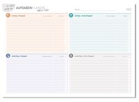 Produktbild: Tisch-Block A4 Aufgabenplaner Management by Eisenhower