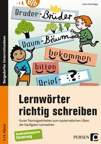 Produktbild: Lernw&ouml;rter richtig schreiben