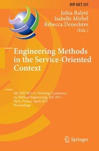 Produktbild: Engineering Methods in the Service-Oriented Context